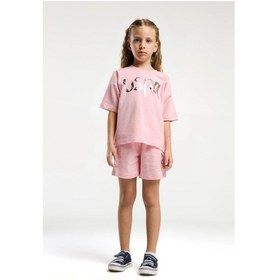 Resim U.s. Polo Assn. Kız Çocuk Pembe Şort Takım Us2082 Pembe 