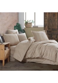 Resim Clasy Ranforce Tek Kişilik Nevresim Takımı Unita Bej 