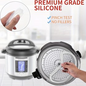 Resim 1 adet Premium Sınıf Silikon Basınçlı Tencere Mühür Halkası - Esnek Gasket Değişimi, Sıkıştırma Testi ve Dolgu Yok, Çoğu Model için Evrensel Uygunluk, Gıda Güvenli Mutfak Gereksinimi, Tencere Mühür Değişimi, Modern Mutfak Eşyası, Dayanıklı Mutfak Eşyası 
