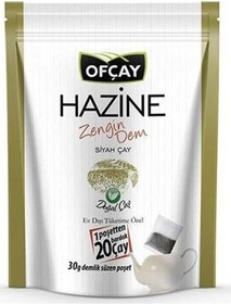 Resim Ofçay Hazine Zengin Dem Siyah Demlik Poşet Çay 8'li 30 x 30 G 