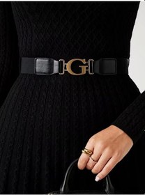 Resim Guess Cable Kadın Siyah Elbise W5bk68z2yj2-jblk Siyah 