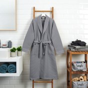 Resim DC Home Soho Erkek Pike Bornoz - Gri - L / XL 