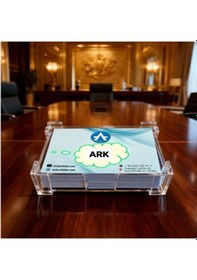 Resim Şeffaf Akrilik Kartvizitlik Kutusu Kapaklı 