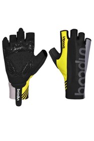 Resim Boodun Profesyonel Bisiklet Eldiveni Sarı 