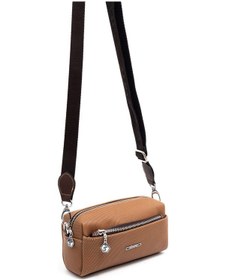 Resim Çapraz Çanta Kadın Silver Polo 1142-46084 Sılver Polo Çapraz Bayan Çantası M86 Karamel-mat Kahve Çok Renkli 