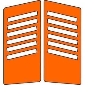 Resim Sevenkardeşler Cg Florasan Turuncu Yan Kapak Sticker 