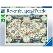 Resim Ravensburger 1500 Parça Puzzle Tarihi Harita 163816 