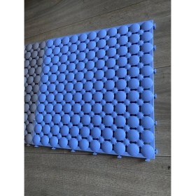 Resim İmza Zemin Pvc Geçmeli Kaydırmaz, Hijyenik Islak Zemin Karosu Mavi 33X33 cm (9 Adet) 