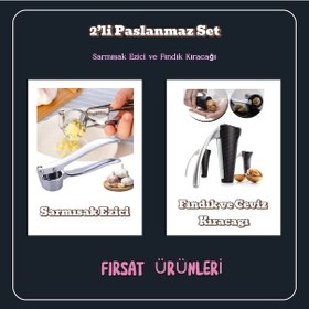 Resim 2'li Sarımsak Ezici Ve Ceviz Fındık Kıracağı 