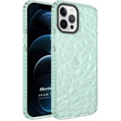 Resim Apple Iphone 12 Pro Max Kılıf Prism Hybrid Yeşil Microsonic