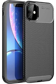 Resim Case 4U Apple Iphone 11 Kılıf Rugged Armor Karbon Uzun Ömürlü Negro Kılıf Siyah 