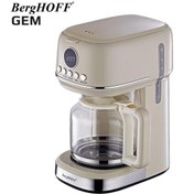 Resim Gem Retro 15 Bardak Vanilya Krem Filtre Kahve Makinesi Berghoff