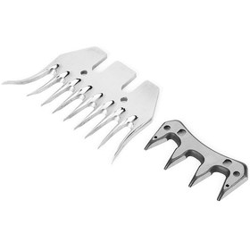 Resim Ximistore9 Stainless Steel Koyun Makası Bıçakları - 9 Dişli Kavisli + Sallanan Bıçak, Yüksek Sertlik, Hayvan Bakımı İçin Değiştirme Parçası 