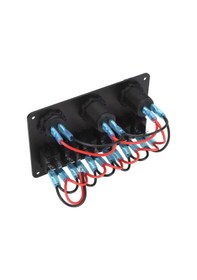 Resim Karavan Otomobil Tekne Çift Usb Araç Şarj Söketi Voltmetre Çakmaklık Aç Kapat Anahtarlı 12-24v 