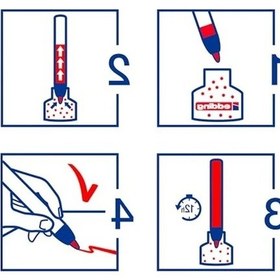 Resim Yeniden Doldurulabilir Flipchart Marker, 1.5-3 Mm 