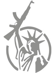 Resim MIGNATIS Elinde Akm Keleş Tutan Özgürlük Heykeli Sticker 45cm - Gri 