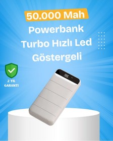 Resim Çoklu Cihaz Uyumlu Led Ekranlı 50000 Mah Powerbank 