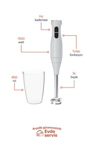 Resim Grundig HB 4410 1500 W El Blender Seti 