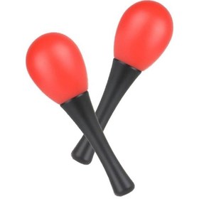 Resim Midex Orf-mrc-06rd Örf Aletleri Kırmızı Marakas Plastik Maracas 2 Adet Çift 