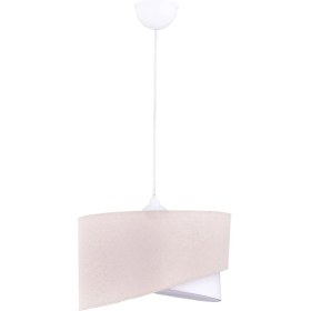 Resim Elips 2 Katlı Kumaş Pasta Avize Çocuk Odası Yatak Odası Salon Mutfak Hol 