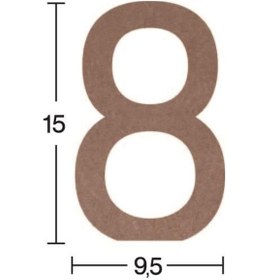 Resim Rakam Ahşap Obje 18Mm - 8 