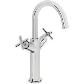 Resim VitrA Origin Classic A42886 Çift Kumandalı Çanak Lavabo Bataryası Krom 