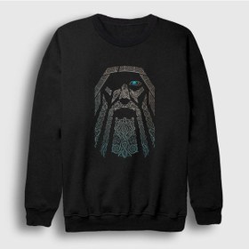 Resim Presmono Unisex Odin Vikings Sweatshirt 