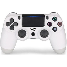 Resim Springsun Beyaz Ps4 Kablosuz Bluetooth Oyun Kolu - Dörtüncü Nesil, Işıklı, 3.5mm Ses Girişi, Paylaşım Fonksiyonu, Tam Kontrol 