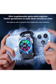 Resim Pileli Store Memo Dla8 Cep Telefon Soğutma Fanı Radyatör Soğutucu Rgb LED IŞIKLI-(5775) 