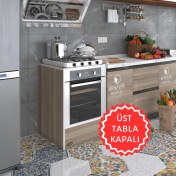 Resim Kenzlife ankastre modülü kabini neon crd fırın ocak dolabı sabit tabla 