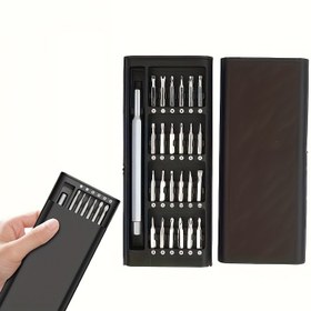Resim 1 Set, 24-in-1 Profesyonel Onarım Kiti - Çok Fonksiyonlu Hassas Tornavida Seti Mobil Telefonlar ve Tabletler için - Tam Tool Matkap Montaj Kiti Taşınabilir Taşıma Kılıfı ile 
