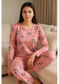 Resim Kadın Pijama Takımı Pembe 