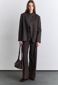 Resim Classic Pleated Trousers Mink - MINK / 40 