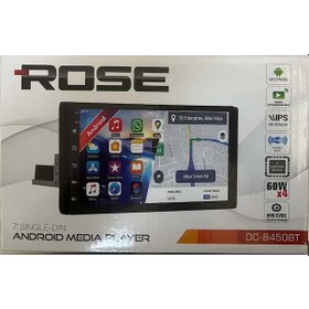 Resim Rose Dc-8450bt- 4ram 64gb Tek Din 7" Android Double Teyp 