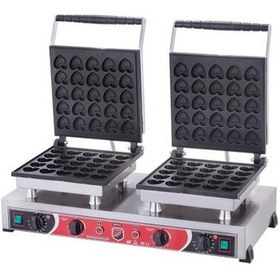 Resim Işıkgaz Silverinox Elektrikli Çiftli Kalpli Bubble Waffle Makinesi-79947 