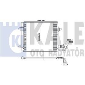 Resim KALE 342485 Klima Radyatoru Kondenser (Vw: Caddy III 1.9Tdi 03-08 ) 1T0820411A (WC639844) 