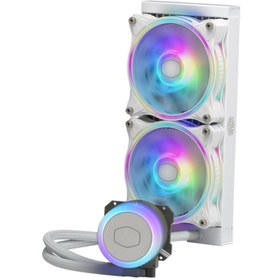 Resim Cooler Master Ml240 Illusion 240mm Argb Beyaz Işlemci Sıvı Soğutucu 