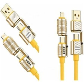 Resim 4in1 Hızlı Şarj Ve Data Kablosu Type-c / Lightning / Micro Usb Pl-8631 4915 