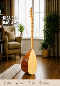 Resim Piarro Maun Ağacı Kısa Sap Bağlama Seti Parlak Cila 