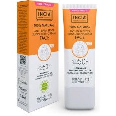 Resim INCIA %100 Doğal Spf 50 Leke Karşıtı Yüz Kremi 30 ml 
