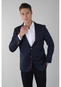 Resim Bisse Pck 24208 Mono Yaka-çift Yırtmaç-6 Dr Kls Ceket Lacivert Pck24k24208 D39 Lacivert 