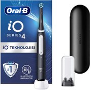 Resim Oral-B iO 4 Şarjlı Diş Fırçası + Seyahat Kabı Hediyeli Siyah 