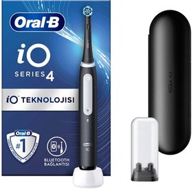 Resim Oral-B iO 4 Şarjlı Diş Fırçası + Seyahat Kabı Hediyeli Siyah 