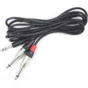 Resim Teknogreen TKS-703 6.3mm Stereo 2x6.3mm Mono Kablo 3mt 