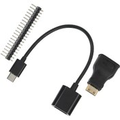 Resim Tenfowee Raspberry Pi Zero W İçin 3'ü 1 Arada Genişletme Seti - Hdmı Adaptör, Micro Usb'den Usb Ana Bağlantı Kablosu Ve 40 Pin Header 
