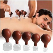 Resim 5'li Hacme Bardak Seti - Gerçek Cam - Vakum Topu Ve Yüzey Kazıyıcı İle Etkili Hacme Bardakları 