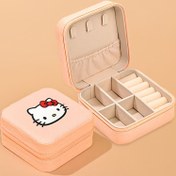 Resim Sanrio için Kedi Takı Organizatör Kutusu - Çeşitli Bölümlerle Kanvas Depolama Kutusu, Fermuarlı Kapanış, Kolyeler, Yüzükler, Küpeler İçin İdeal | Günlük Kullanım ve Seyahat İçin Mükemmel, Takı Organizatör Kutusu, Takı Depolama Kutusu, Takı Kutuları 