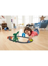 Resim Thomas ve Arkadaşları Thomas ve Cranky Kargo Macerası, Sür-Bırak Trenli, Oyuncak Motorlu Tren, Lokomotif, Vinç, Tünel Dahil GFJ76 