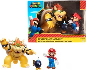 Resim Nintendo SUPER MARIO Bowser 18cm vs. Mario Figürleri Seti (Wave 1) 