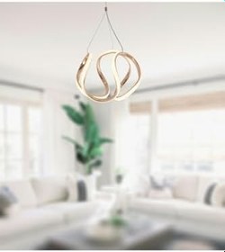 Resim TT AYDINLATMA TT306-25-FSR TT Aydınlatma Orta Kavis Fransız Sarı Kaplama (Sarı Işık) Ledli Avize Sarı 25 x 90 